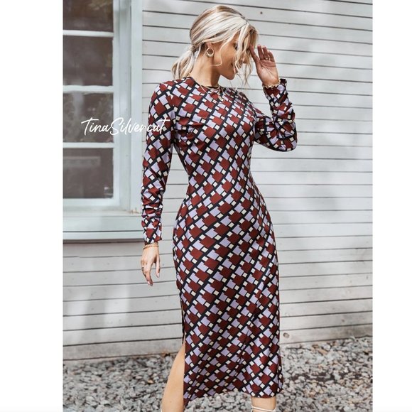 Zara Printed Midi Dress Sz S, L NWT - Picture 10 of 12